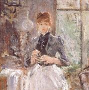 Berthe Morisot At the restaurant oil painting reproduction
